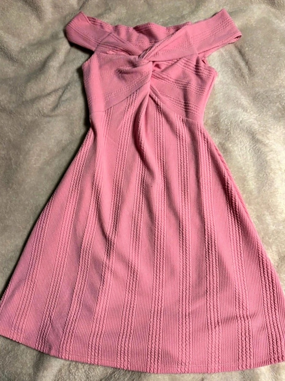 Fashion Nova Eden Off Shoulder Mini Dress Pink Small